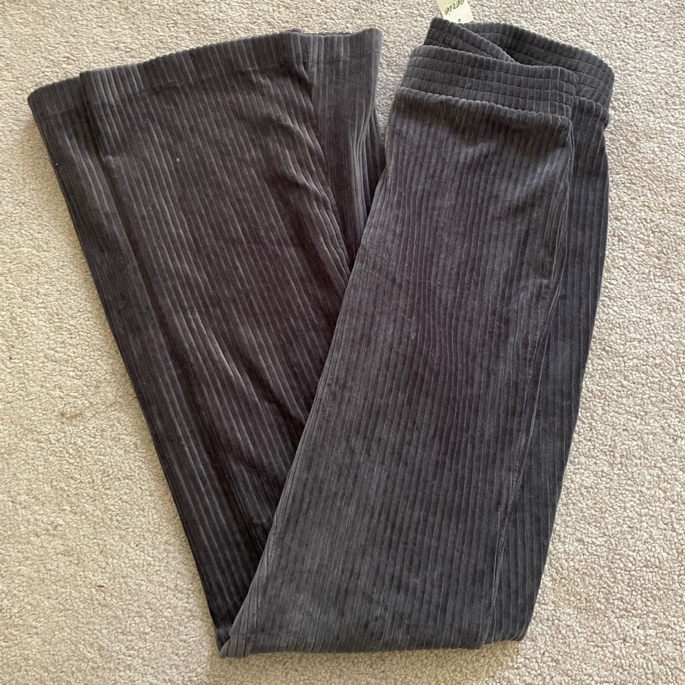 velour corduroy flare pants